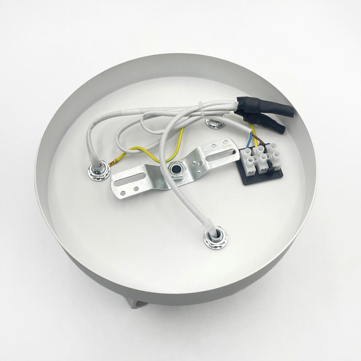 Lamkur Strahler weiß Stahl B/H/L: ca. 18x19,5x18 cm 3 Brennstellen Prisma - weiß (18,00/18,00/19,50cm) - Lamkur