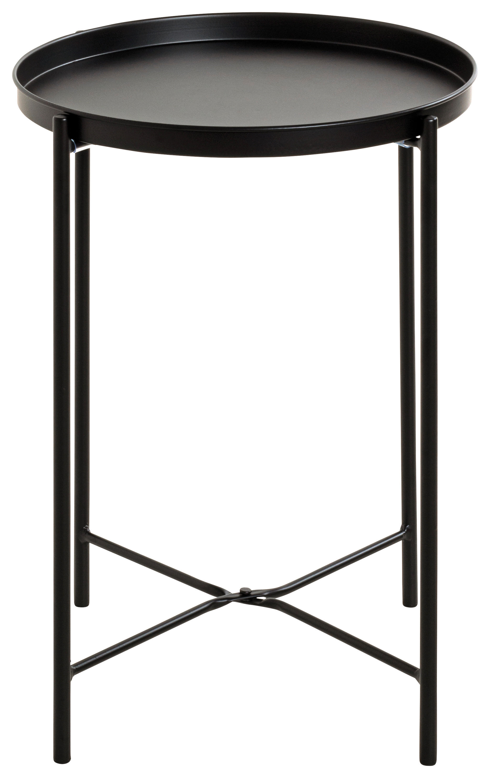 Beistelltisch  schwarz H/D: ca. 50x39 cm Meike_Beistelltisch 25566 - schwarz (39,00/50,00cm)