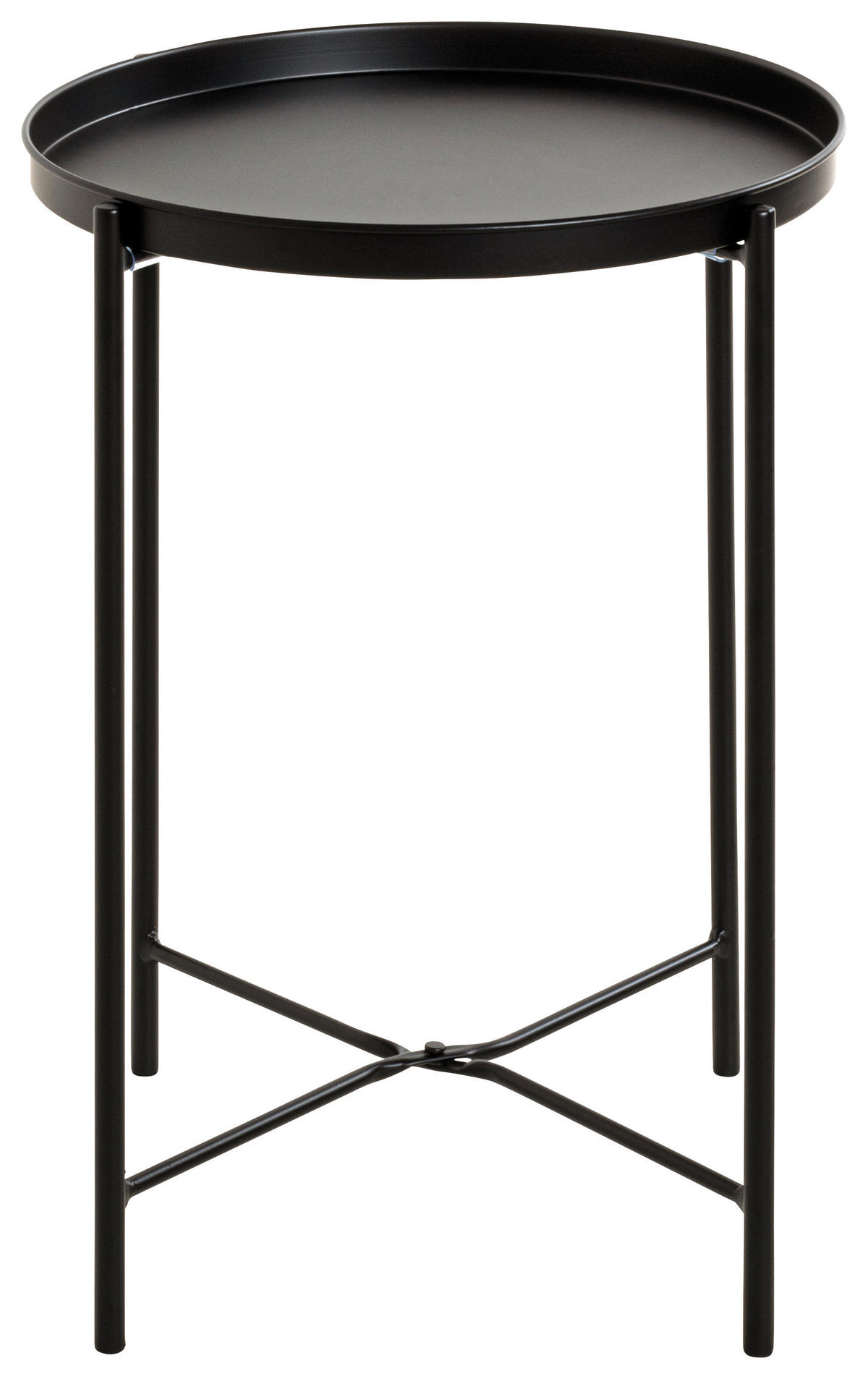 Beistelltisch  schwarz H/D: ca. 50x39 cm Meike_Beistelltisch 25566 - schwarz (39,00/50,00cm)