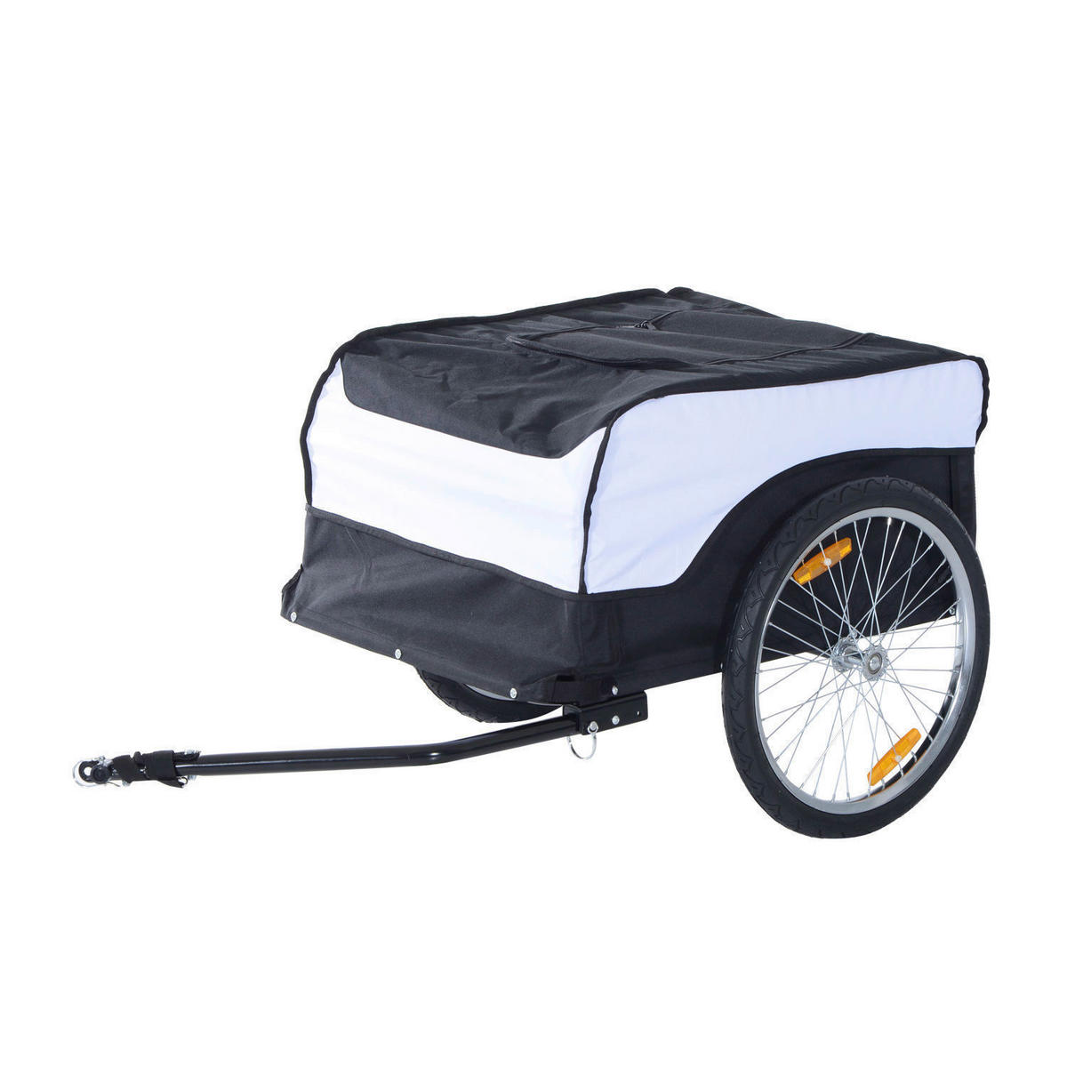 HOMCOM Transportanhänger fürs Fahrrad Transportanhänger B71-004 - HOMCOM