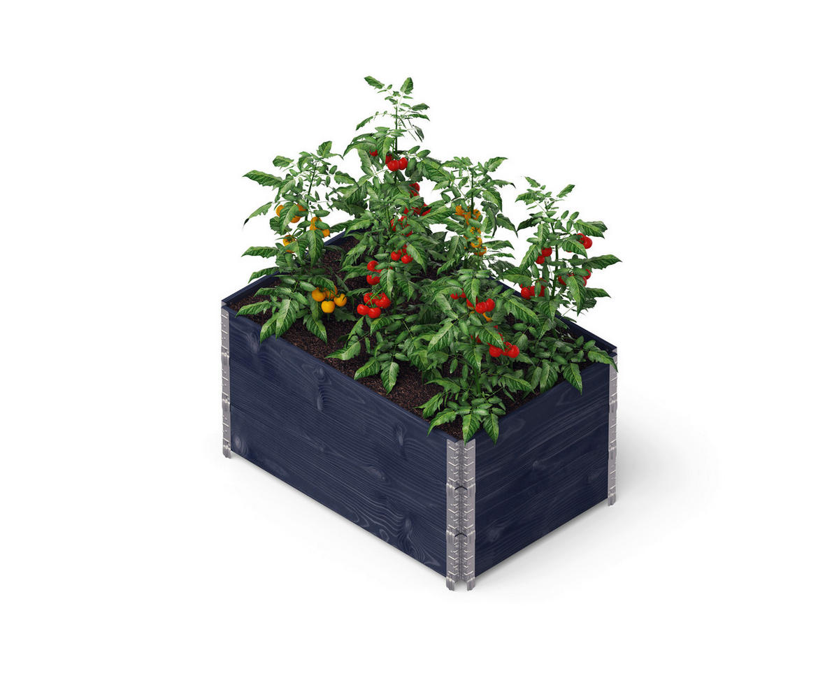 UPYARD Hochbeet INDUSTRIAL schwarz Holz B/L: ca. 80x120 cm INDUSTRIAL - schwarz (80,00/120,00cm) - UPYARD