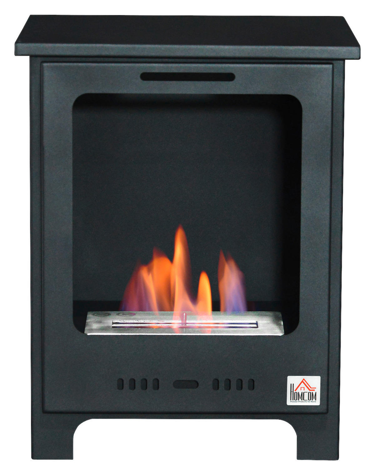 HOMCOM Ethanol-Kamin schwarz Metall B/H/L: ca. 30x50x40 cm Ethanol-Kamin - schwarz (40,00/30,00/50,00cm) - HOMCOM