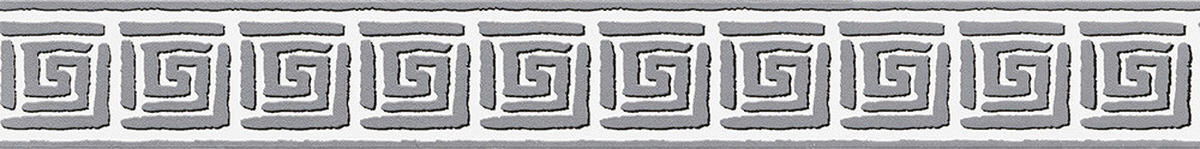 Borte B/L: ca. 5,5x500 cm Borte 93646-1 Ornament grau - (5,50/500,00cm)