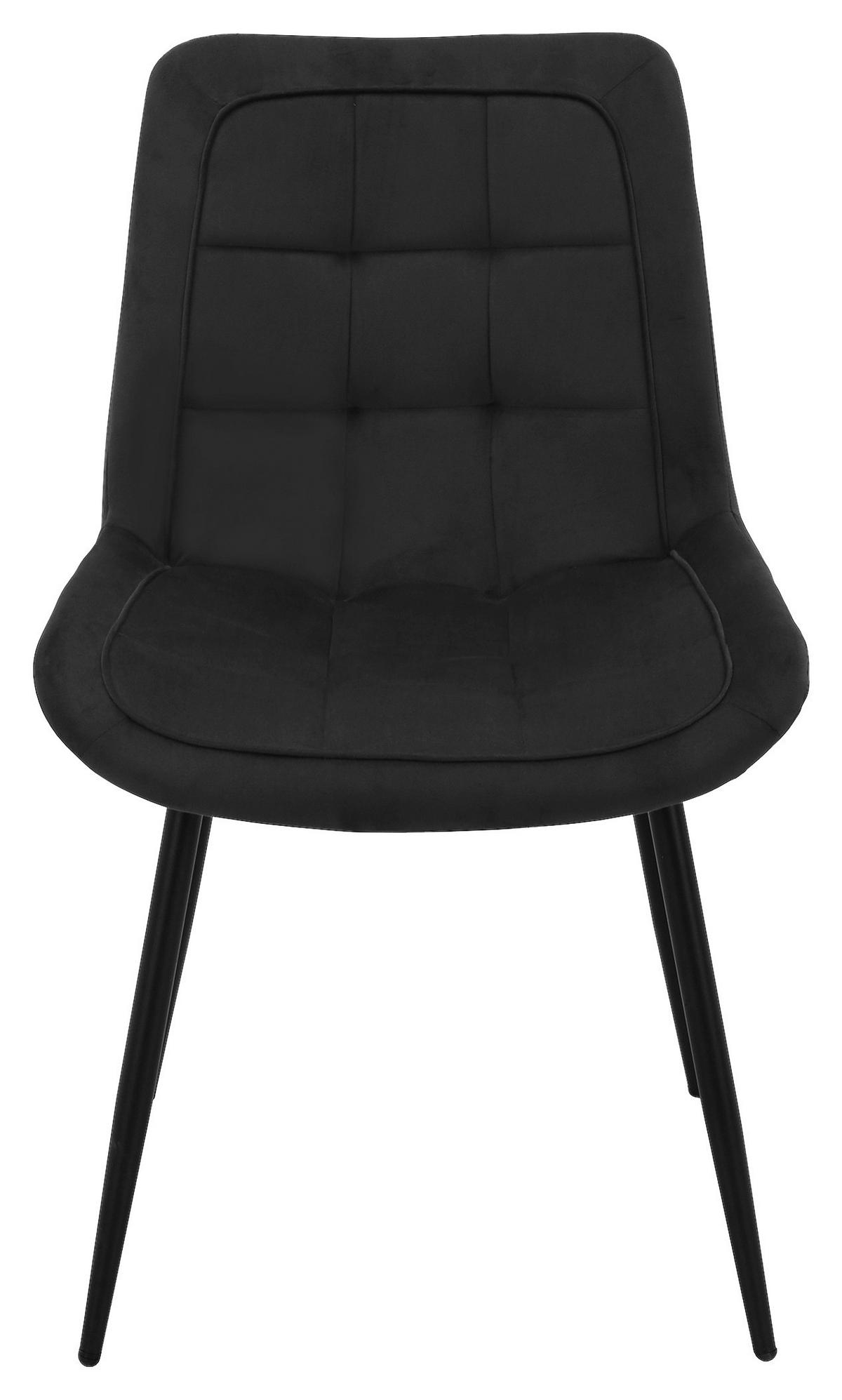 Stuhl KIRA schwarz Webstoff B/T: ca. 52x82,5 cm KIRA - schwarz (52,00/82,50cm)