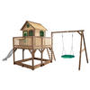 AXI Spielhaus Liam braun B/H/L: ca. 541x291x277 cm Liam - braun/weiß (277,00/541,00/291,00cm) - AXI