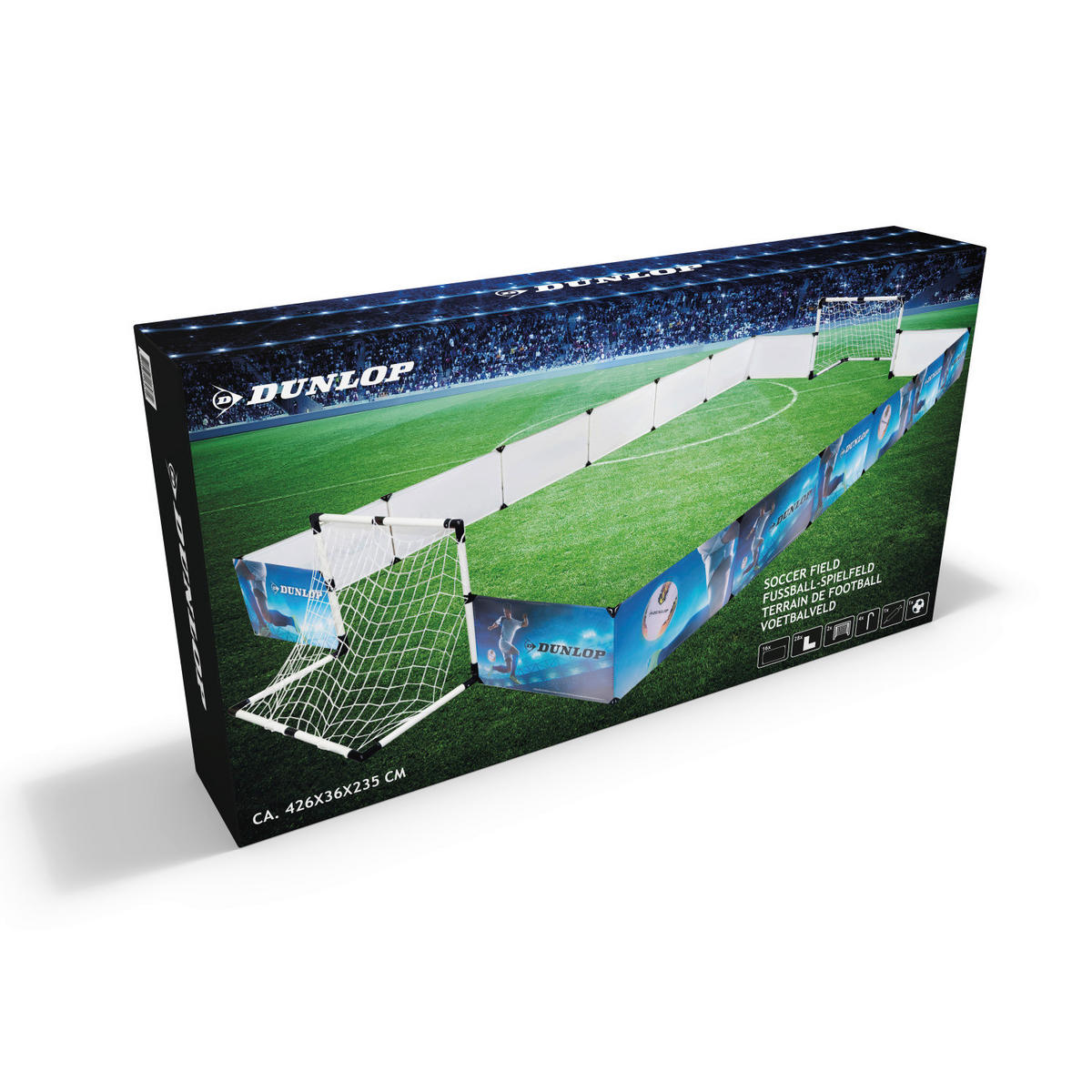 Dunlop Fußballfeld mehrfarbig B/H/L: ca. 235x36x426 cm Fußballfeldset - mehrfarbig (426,00/235,00/36,00cm) - Dunlop