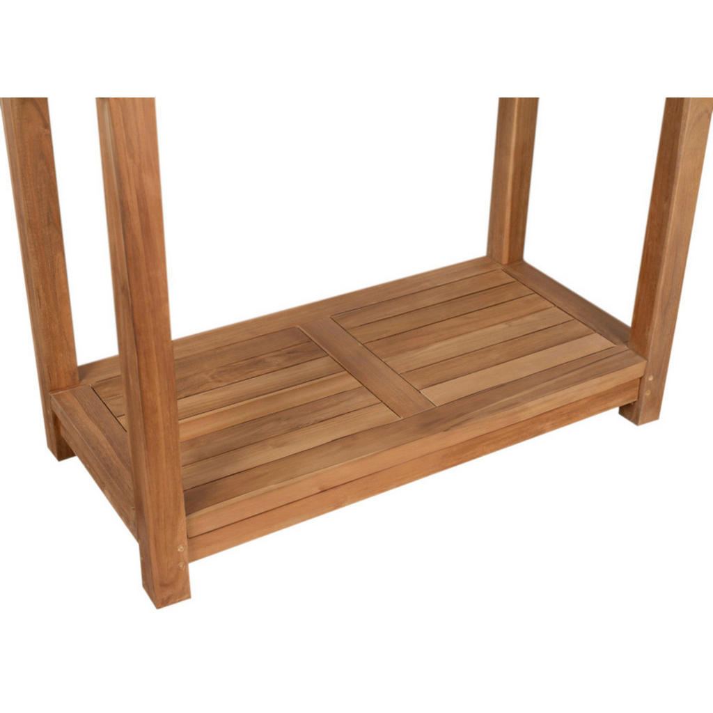 Thumbnail - deVries Gartenregal Woodie natur Teakholz B/H/L: ca. 45x75x90 cm