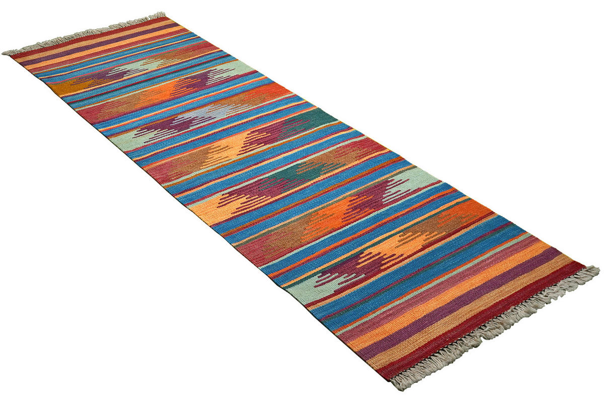 PersaTepp Teppich Kelim Gashgai bunt B/H/L: ca. 62x1x197 cm Kelim Gashgai - bunt (197,00/62,00/1,00cm) - PersaTepp