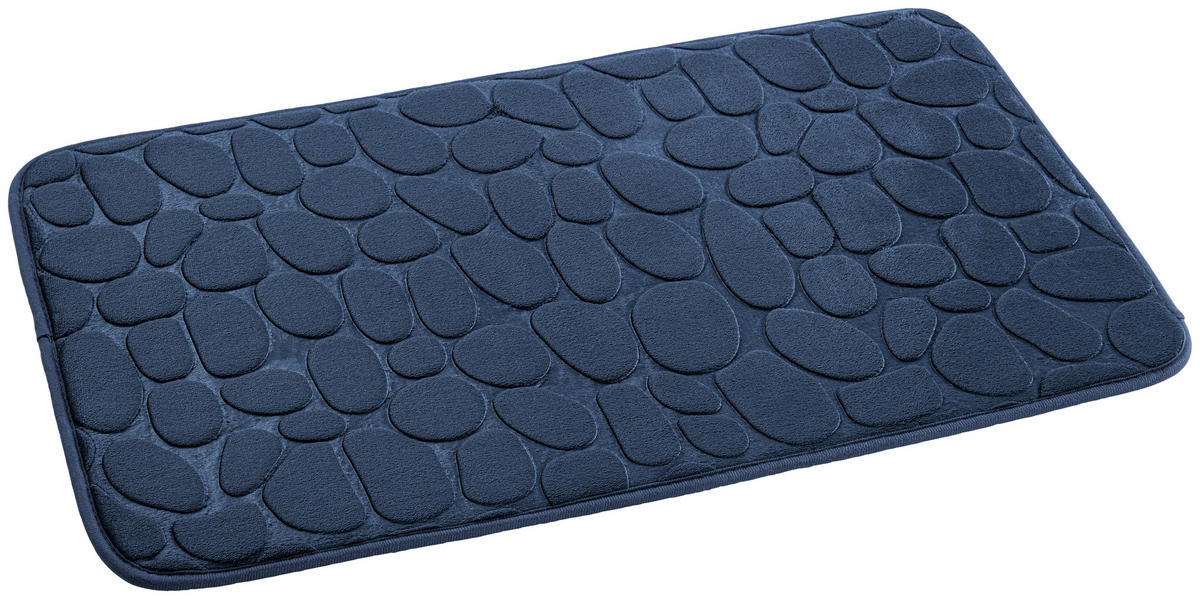 Badematte Stone Stone - dunkelblau (45,00/70,00cm) - POCOline