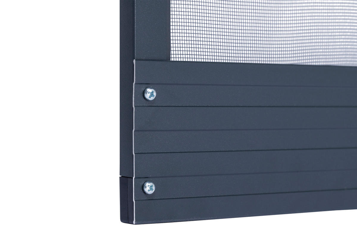 Fliegengitter anthrazit B/L: ca. 100x210 cm Fliegengitter-Spannrahmen-Tür - anthrazit (100,00/210,00cm)