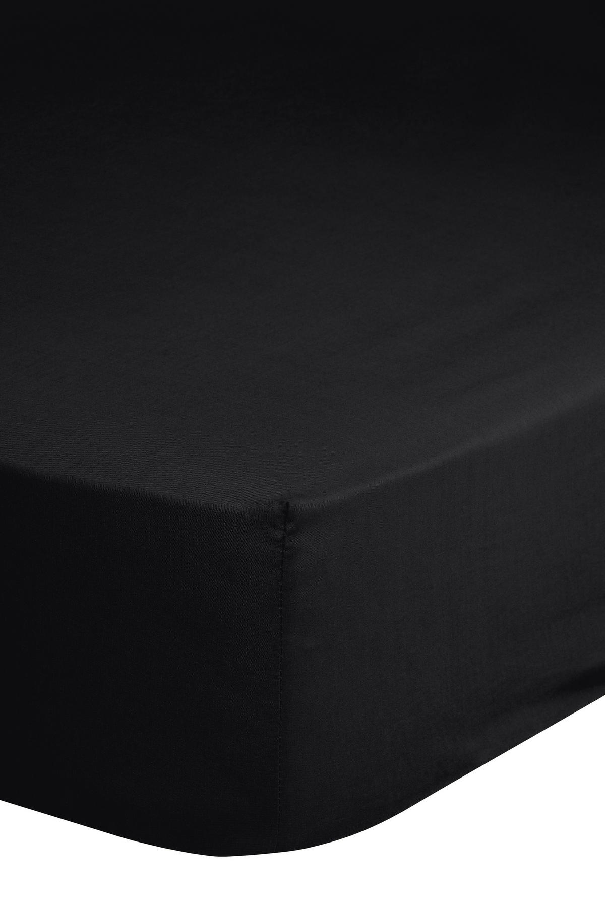 Jersey Spannbetttuch Spannbetttuch-Jersey 180x220cm - schwarz (180,00/220,00cm) - Good Morning