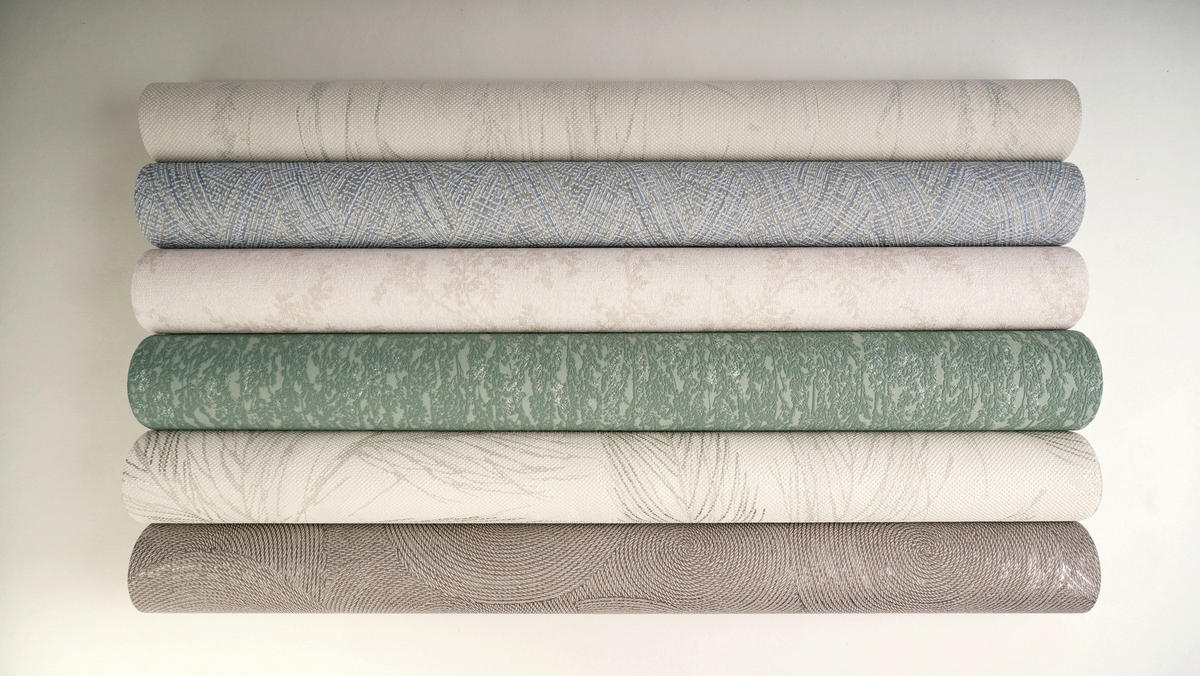 A.S.Création Vliestapete blau creme grün B/H/D: ca. 53x1005x8,5 cm Vliestapete - blau/creme (8,50/1005,00cm) - A.S.Creation