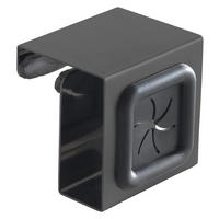 Metaltex Haushaltshelfer schwarz Kunststoff B/H/L: ca. 8,5x14,5x4,5 cm Handtuchhalter - schwarz (4,50/8,50/14,50cm) - Metaltex