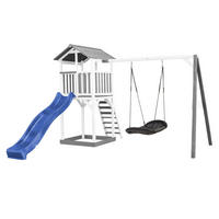 AXI Spielturm Beach Tower grau B/H/L: ca. 357x242x349 cm Beach Tower - blau/weiß (349,00/357,00/242,00cm) - AXI