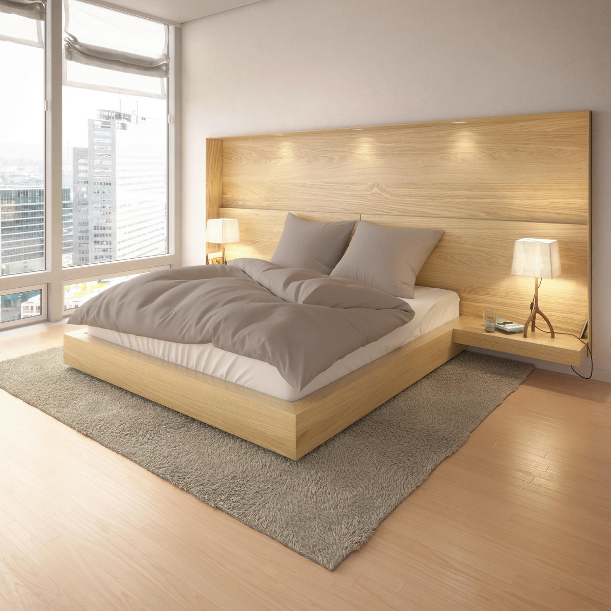 Baumwoll Bettwäsche Renforce Bettwäsche_Renforce Uni 200x200cm - taupe (200,00/200,00cm) - beau rêve