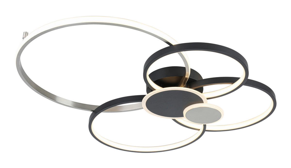 Nolo Lighting LED-Deckenleuchte schwarz Aluminium B/H/L: ca. 64x11x80 cm LED-Deckenleuchte_Big - schwarz (80,00/64,00/11,00cm) - Nolo Lighting