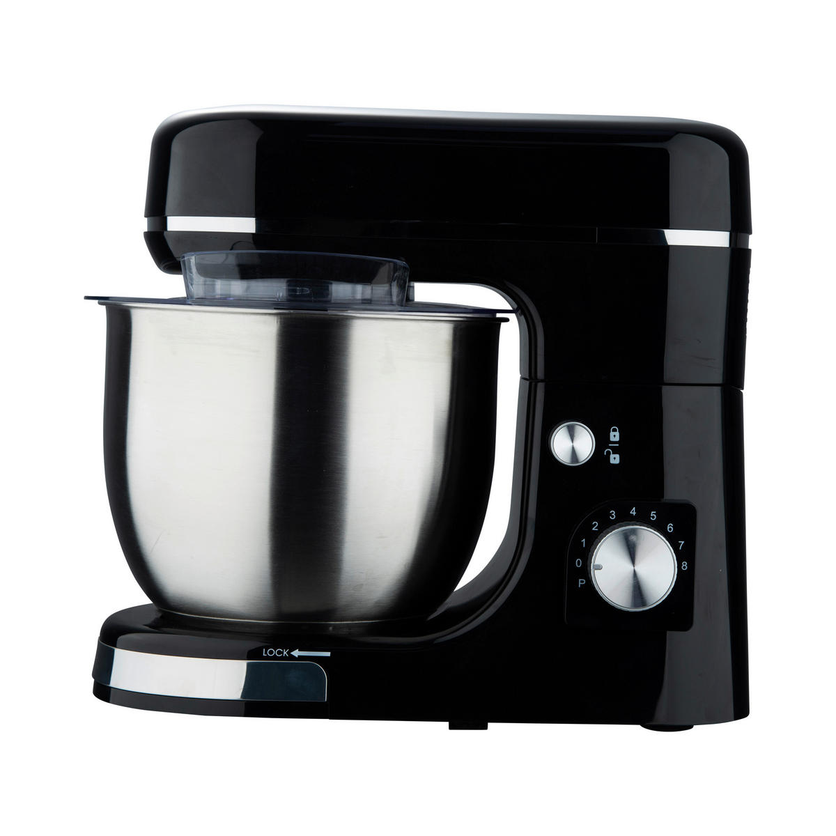 SWISS HOME Küchenmaschine schwarz silber Edelstahl B/H/L: ca. 23x33,5x38 cm PETIT - schwarz/silber (38,00/23,00/33,50cm) - SWISS HOME