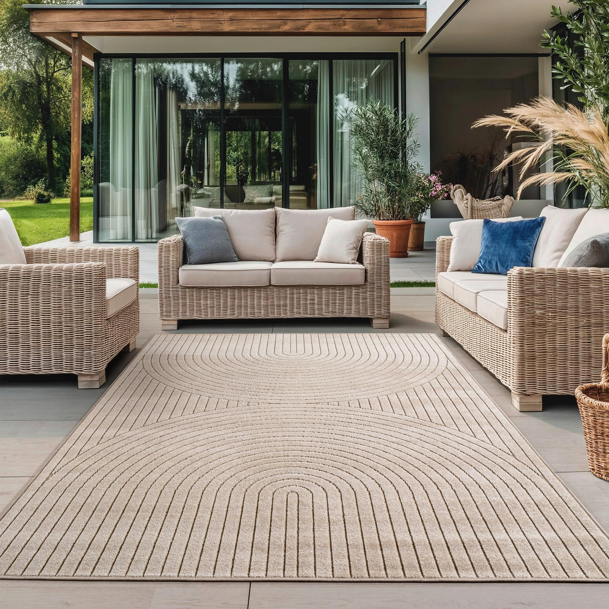 Ayyildiz In-/Outdoor-Teppich NOVA beige B/L: ca. 240x340 cm NOVA - beige (240,00/340,00cm) - Ayyildiz