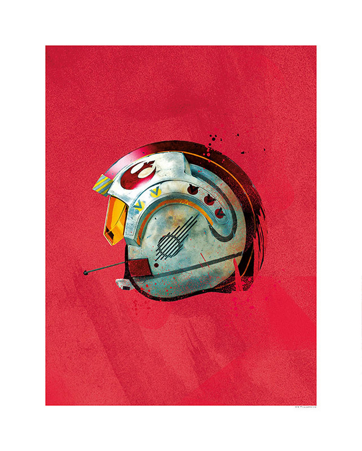 Komar Poster Star Wars Classic Helmets Rebel Pil Star Wars - Classic B/L: ca. 40x50 cm Star Wars Classic Helmets Rebel Pil - (40,00/50,00cm) - Komar