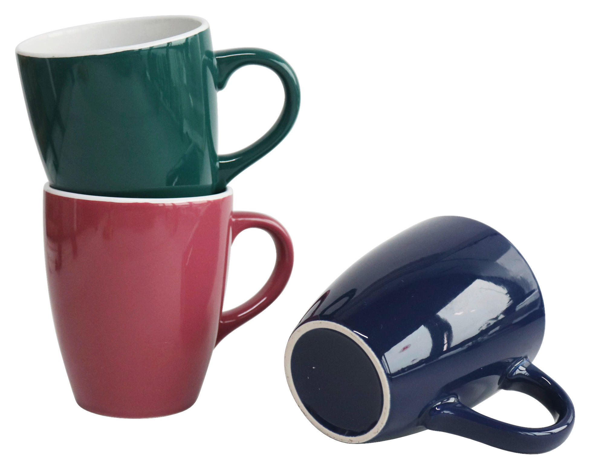 POCOline Kaffeebecher bunt Steingut Kaffeebecher_bauchig - bunt - POCOline