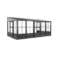 Sojag Terrassenüberdachung Mural anthrazit Aluminium B/H/L: ca. 502x244,5x308,96 cm Mural - anthrazit (308,96/502,00/244,50cm) - Sojag