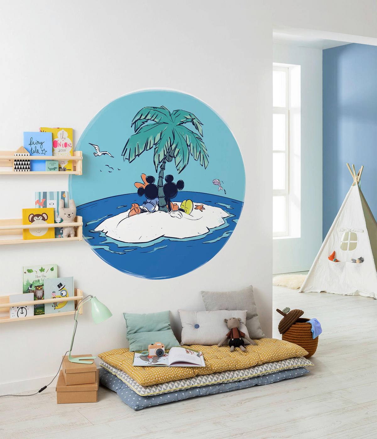 Komar Fototapete Mickey and Minnie Beach Vacation D: ca. 125 cm Mickey and Minnie Beach Vacation - (125,00cm) - Komar