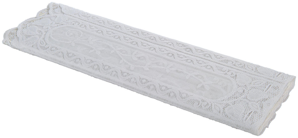 Scheibengardinen-Meterware Böbing weiß H: ca. 60 cm Böbing - weiß (60,00cm)