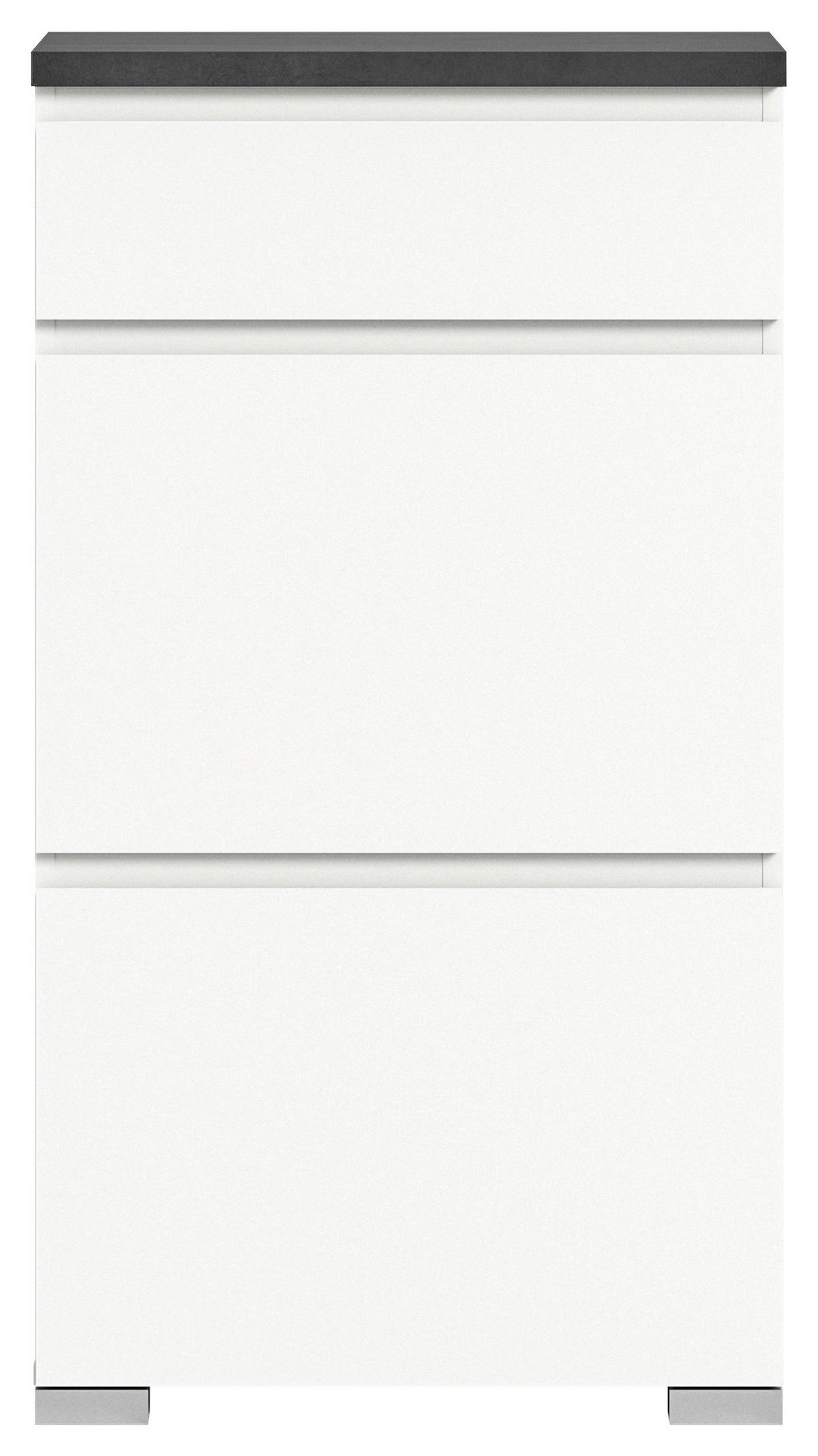 Schuhschrank Shoelove weiß grau B/H/T: ca. 60x109x27 cm Shoelove - weiß/grau (60,00/109,00/27,00cm) - xonox.home
