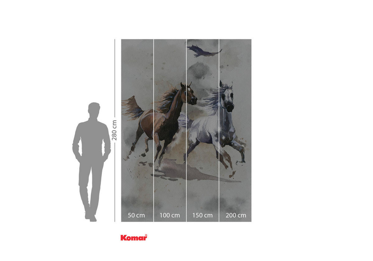 Komar Fototapete Wild Ride B/L: ca. 200x280 cm Wild Ride - (200,00/280,00cm) - Komar