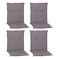 Beo Saumauflage für Niederlehner Tanana grau Polyester-Mischgewebe B/H/S: ca. 46x98x8 cm 4er Set Tanana - grau (46,00/98,00cm) - Beo