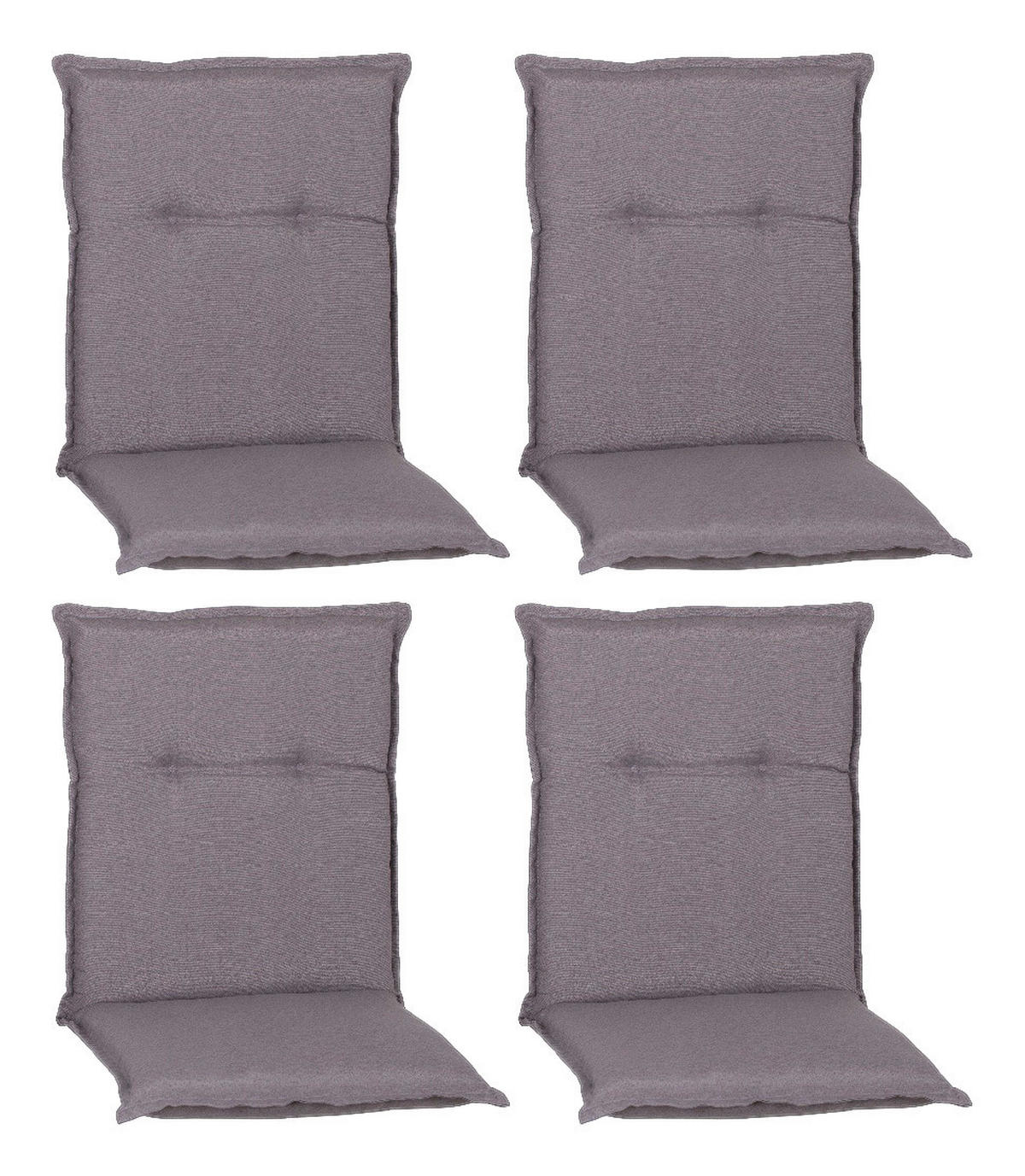 Beo Saumauflage für Niederlehner Tanana grau Polyester-Mischgewebe B/H/S: ca. 46x98x8 cm 4er Set Tanana - grau (46,00/98,00cm) - Beo