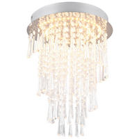 Reality LED-Deckenleuchte Chrom transparent Acryl H/D: ca. 40x30 cm LED-Deckenleuchte_Pomp - Chrom/transparent (30,00/40,00cm) - Reality