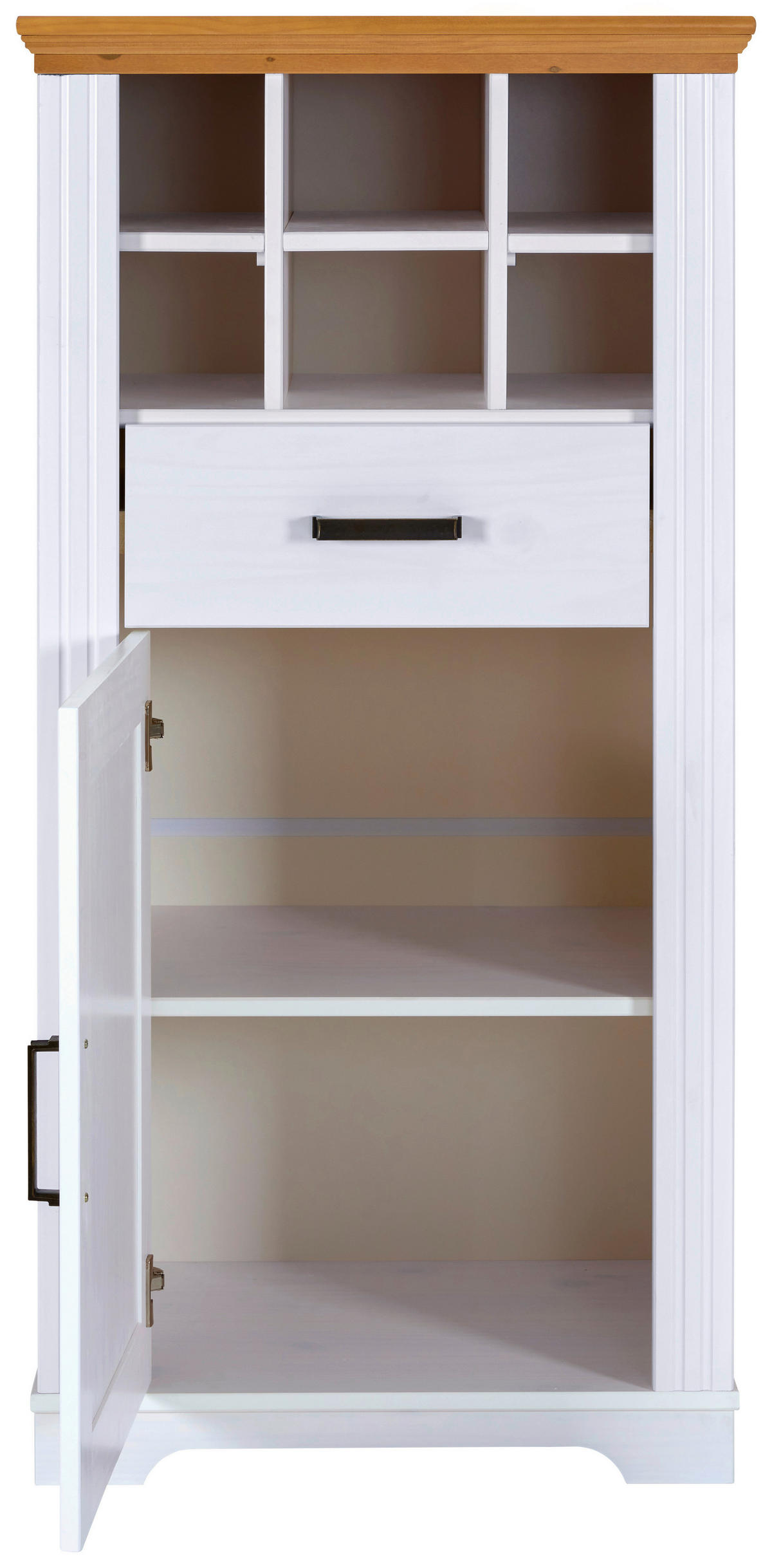 Kommode Maluno weiß lackiert B/H/L: ca. 48x136x68 cm Maluno - weiß (68,00/48,00/136,00cm) - Inter Link
