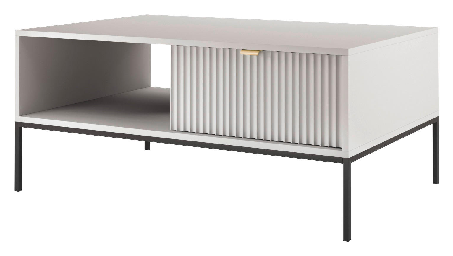 Couchtisch COUCHTISCH AURA AU06 grauschwarz B/H/T: ca. 104x68x42 cm COUCHTISCH AURA AU06 - grauschwarz (104,00/68,00/42,00cm) - WIPMEB