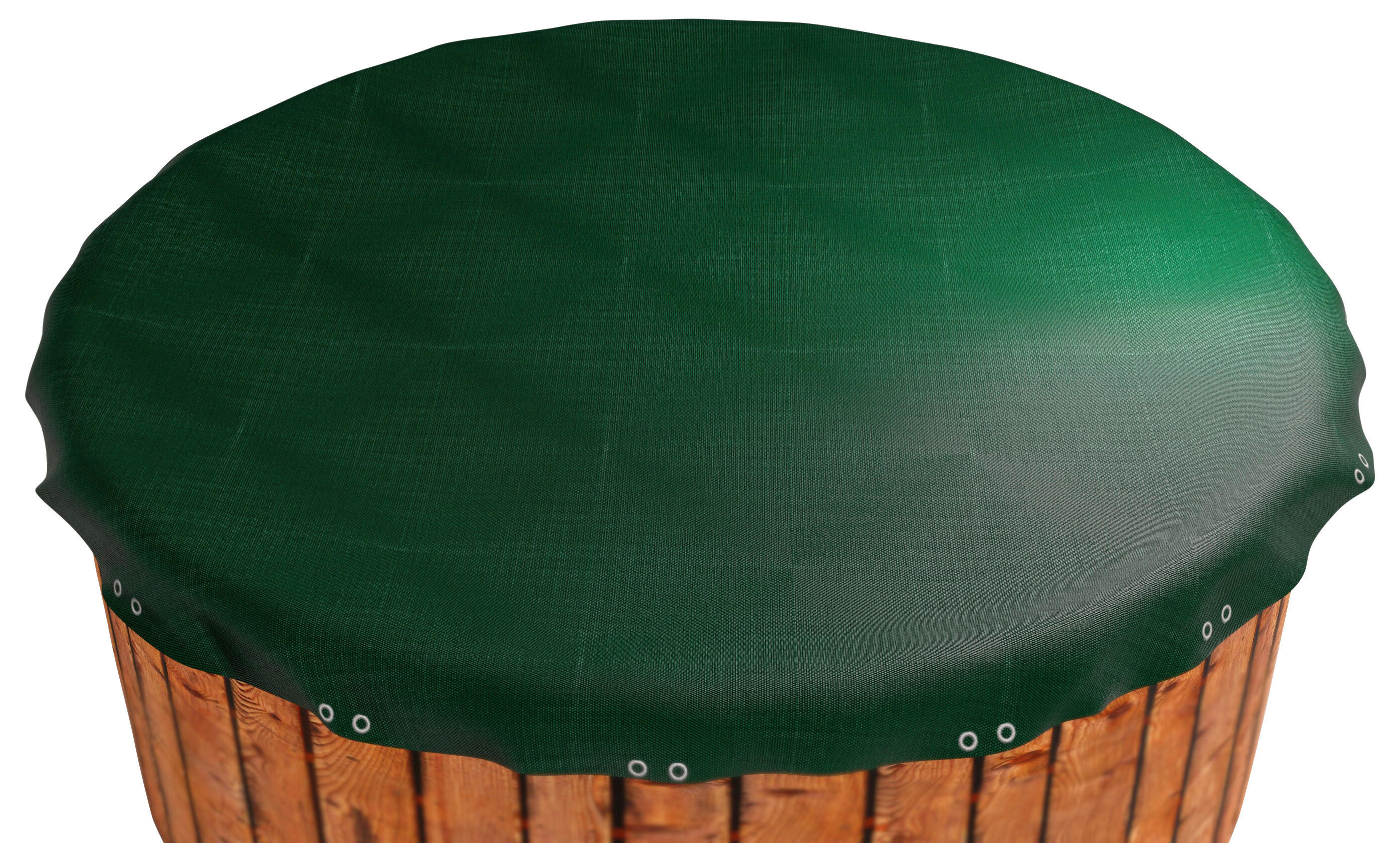 Grasekamp Abdeckplane für Pool rund grün Kunststoff D: ca. 360 cm Abdeckplane_rund_320-_366cm - grün (360,00cm) - Grasekamp