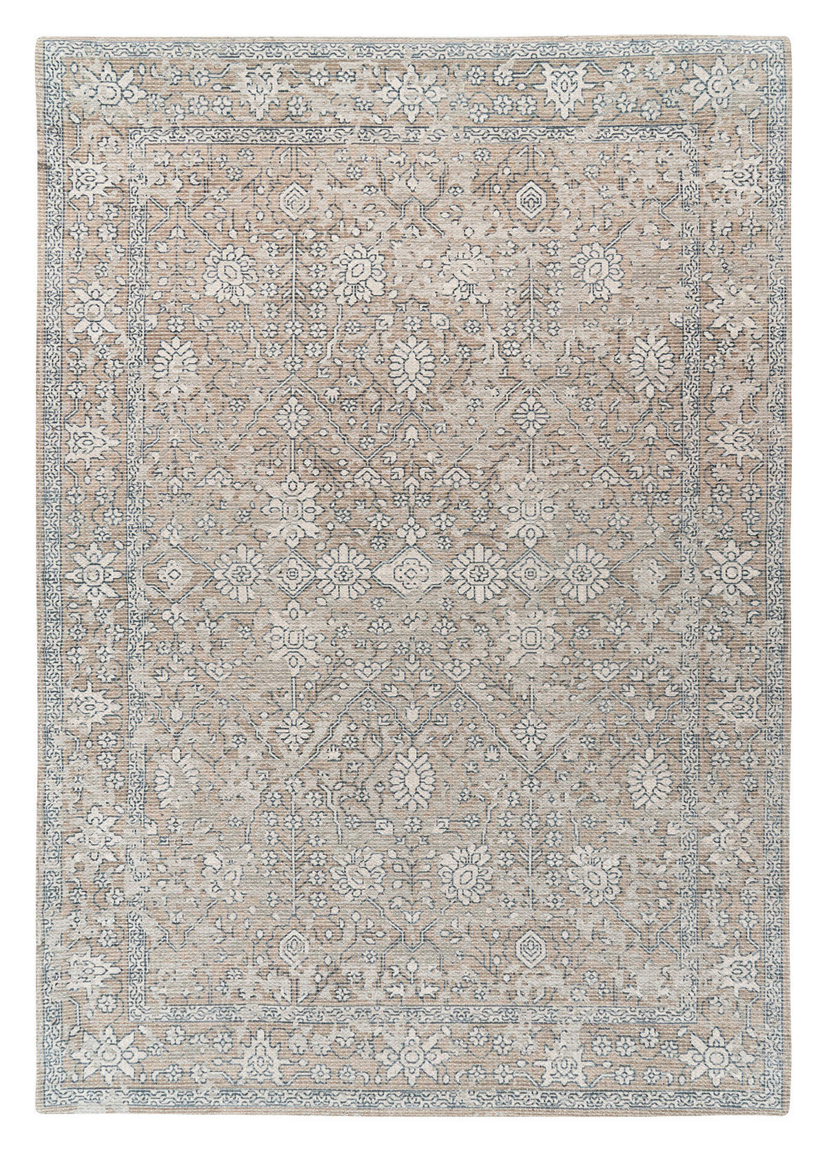 Kayoom Flachflorteppich Perry 125 beige B/L: ca. 120x170 cm Perry 125 - beige/khaki (120,00/170,00cm) - Kayoom