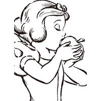 Komar Poster Snow White Apple Bite - white Disney B/L: ca. 50x70 cm Snow White Apple Bite - white - (50,00/70,00cm) - Komar