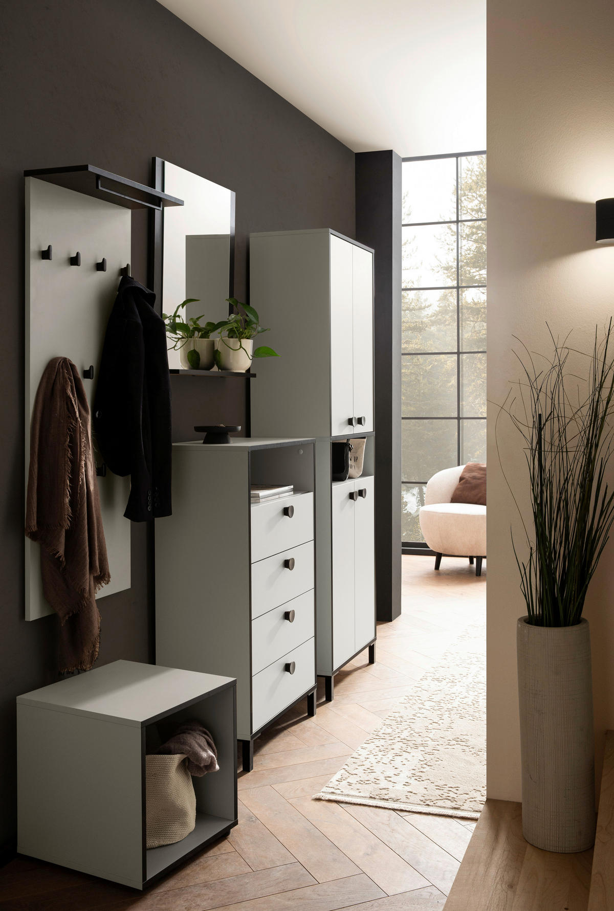 Garderobenhaken Edda beige hell B/H/T: ca. 50x120,6x20,9 cm Edda - beige (50,00/120,60/20,90cm) - Möbelpartner