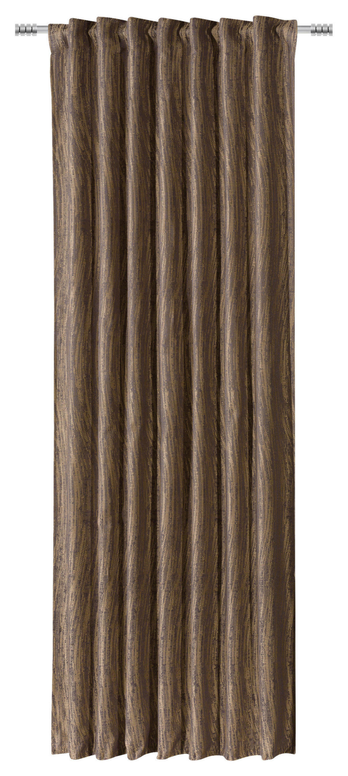 Kombivorhang Svenja braun B/L: ca. 140x245 cm Svenja - braun/gold (140,00/245,00cm)