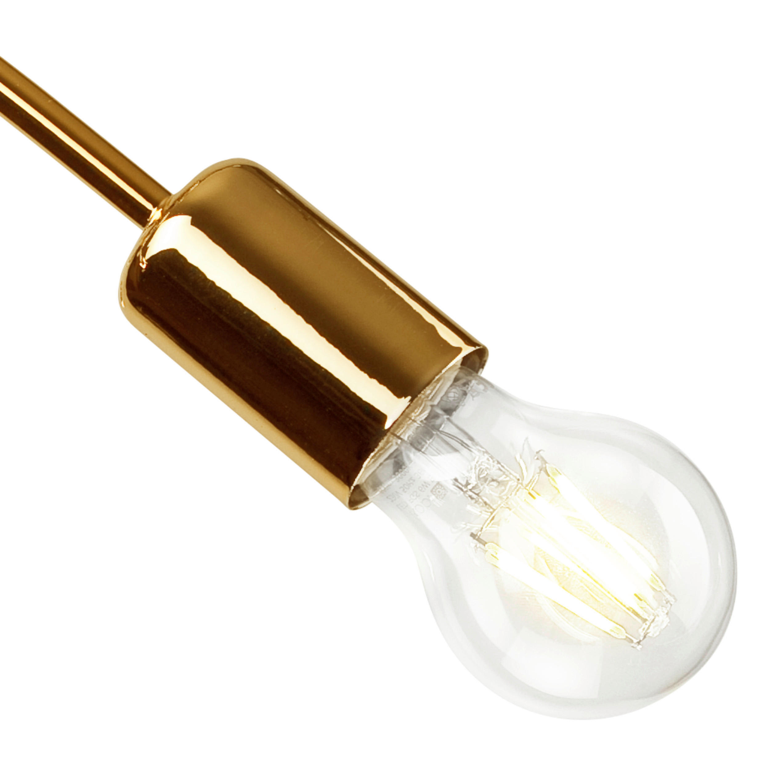 Thumbnail - Lamkur Deckenleuchte CAMILLA 36816 gold Stahl H/L: ca. 30x36 cm E27 3 Brennstellen