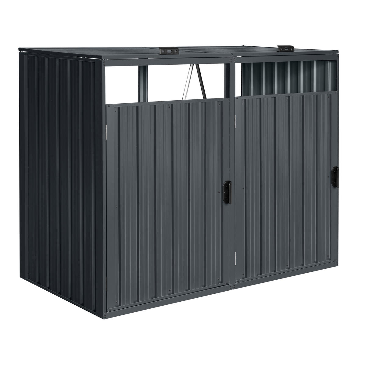 AXI Outdoor Living Mülltonnenbox Owen anthrazit B/H/L: ca. 80x122x160 cm Owen - anthrazit (160,00/80,00/122,00cm) - AXI Outdoor Living