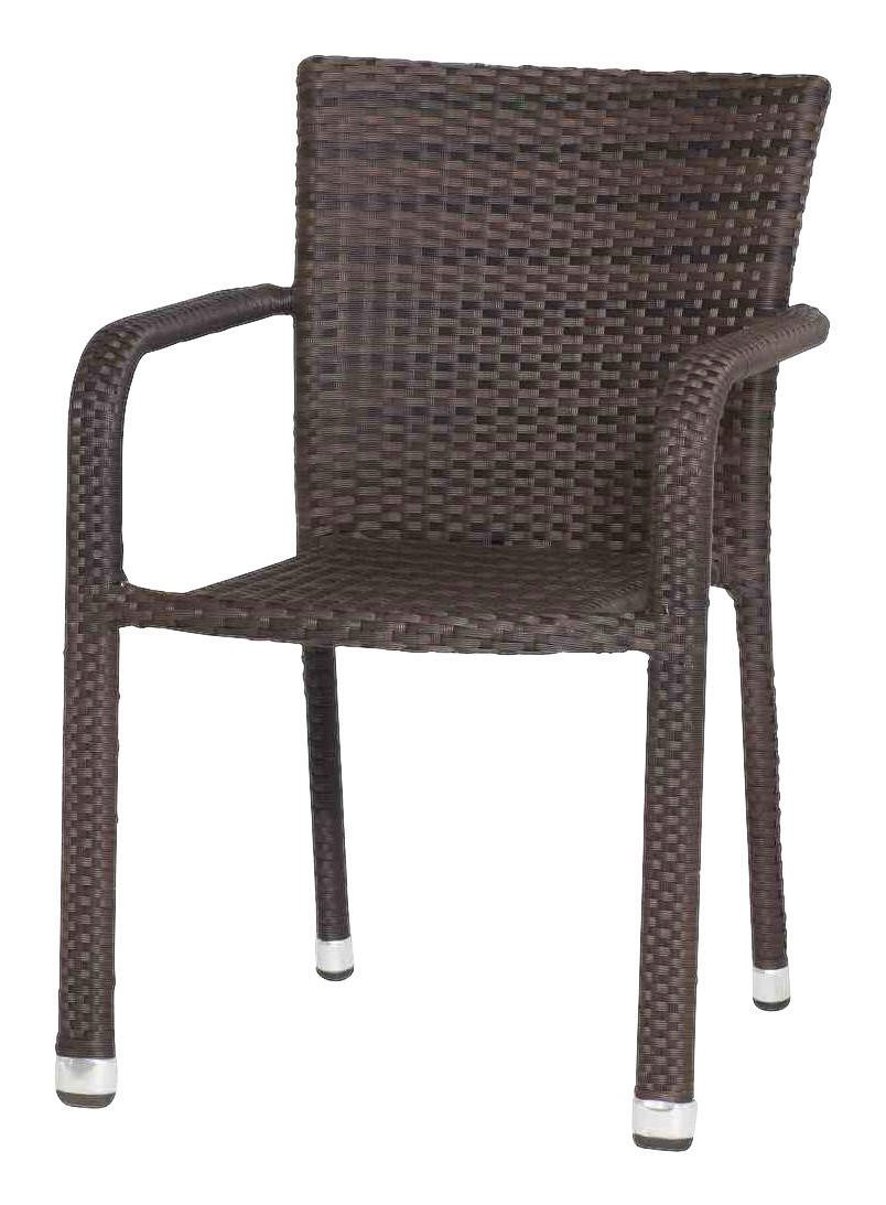 Gardamo Stapelsessel MINAS braun Aluminium MINAS - braun - Gardamo