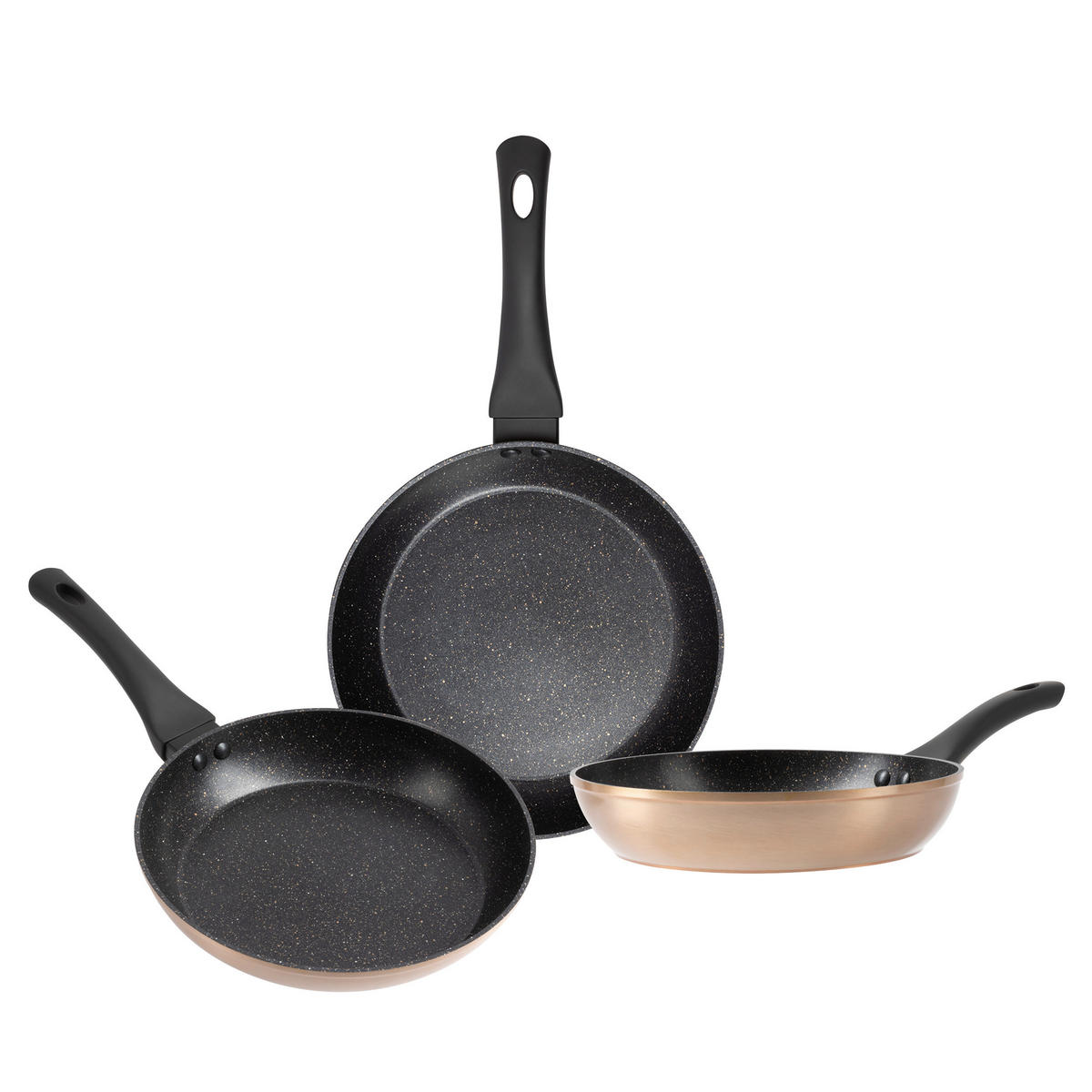 SAN IGNACIO Pfannenset CHERRY schwarz Aluminium 3 tlg. CHERRY - schwarz - SAN IGNACIO