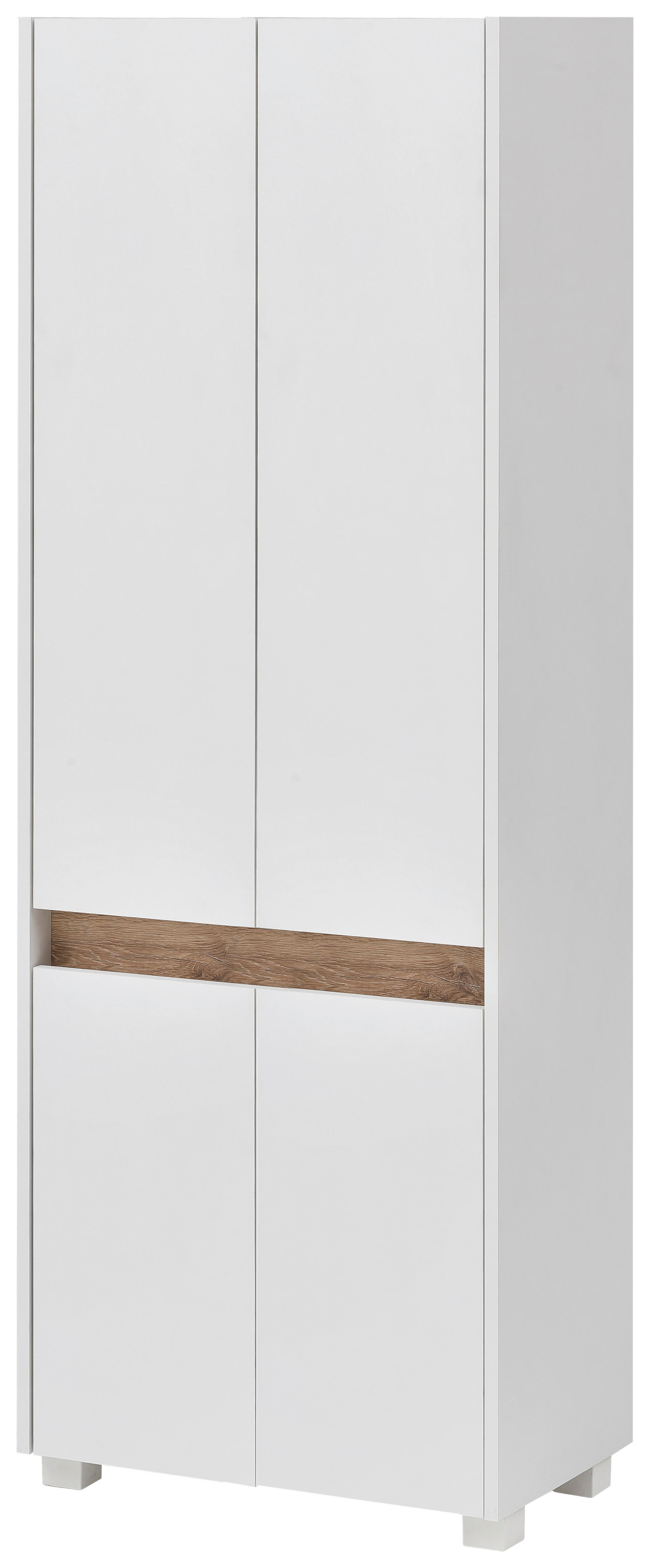Hochschrank Cosmo perlweiß Optik B/H/T: ca. 56,9x164,5x33 cm Cosmo - (56,90/164,50/33,00cm) - Möbelpartner