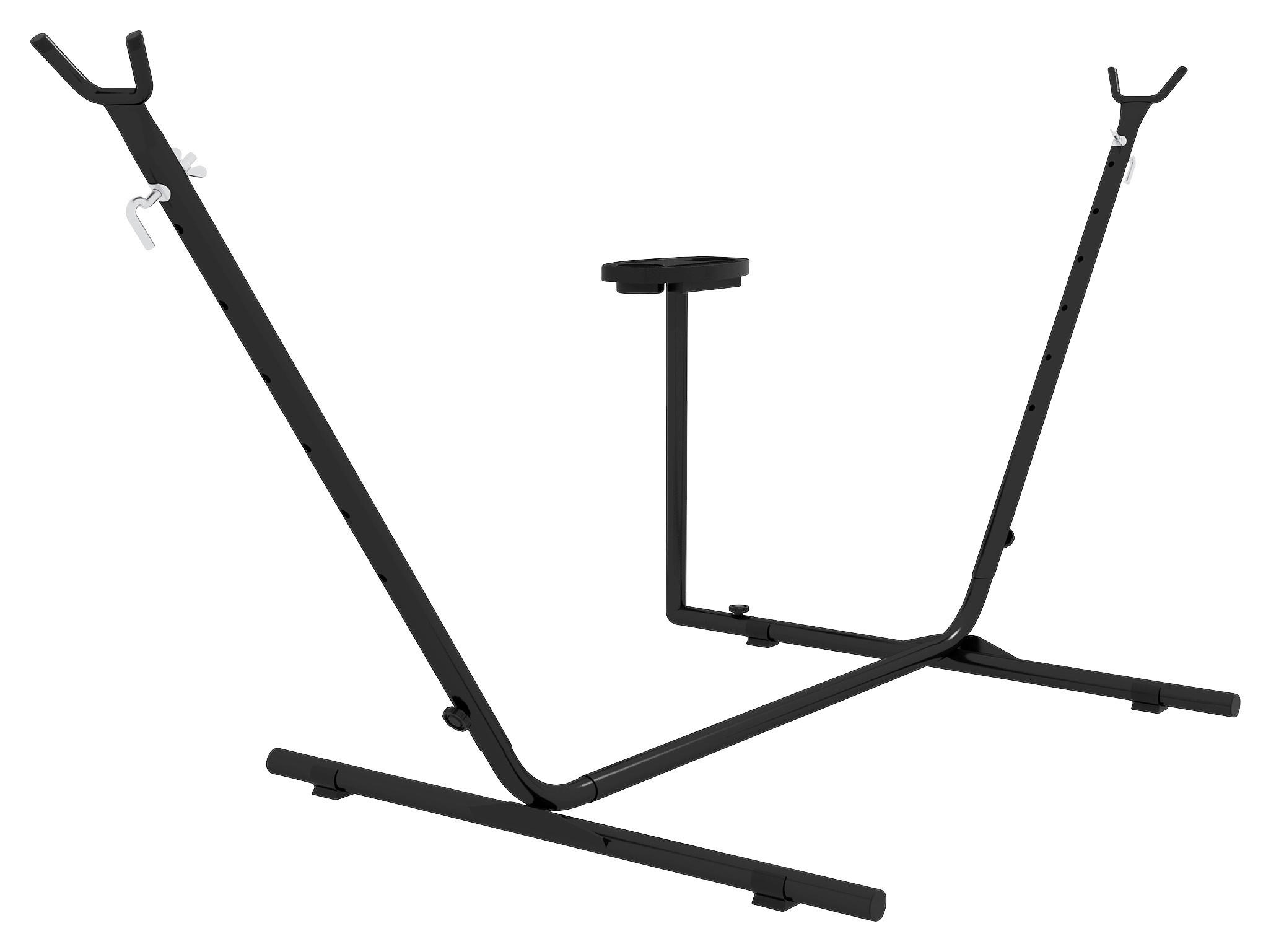 Outsunny Hängemattengestell schwarz Polypropylen B/H/L: ca. 125x285x110 cm Hängemattengestell - schwarz (110,00/125,00/285,00cm) - Outsunny