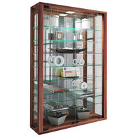 Vitrine Vitrosa nussbaum Nachbildung Holzwerkstoff Glas B/H/T: ca. 59x91x18 cm Vitrosa - nussbaum (59,00/91,00/18,00cm) - VCM Möbel