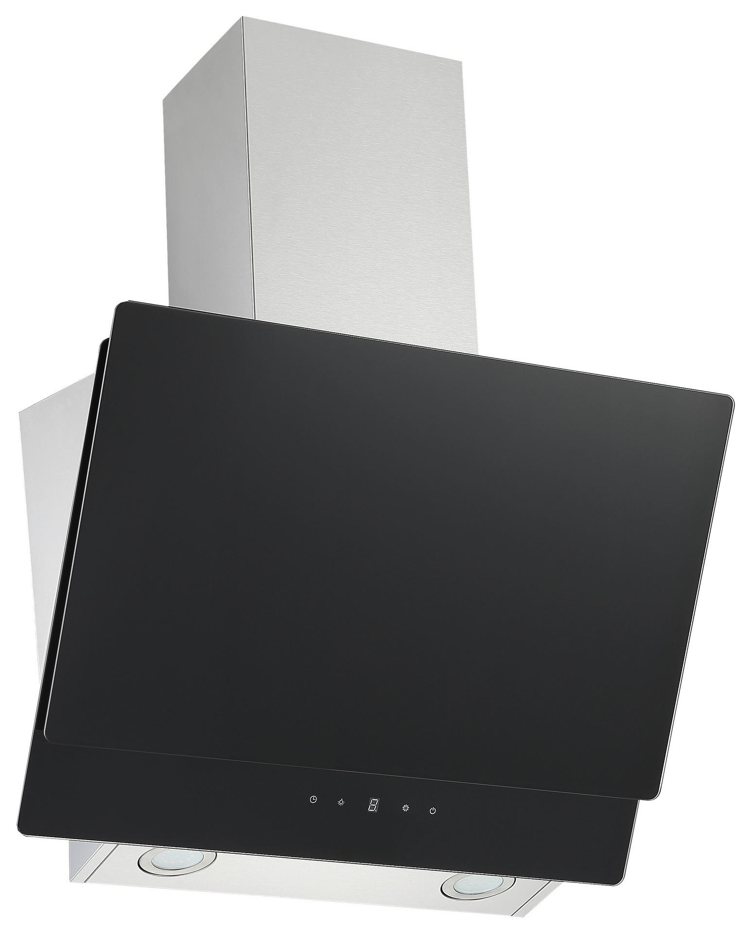 Respekta Dunstabzugshaube CH77060SA schwarz B/H/T: ca. 60x78x31,3 cm CH77060SA - schwarz/Edelstahl (60,00/78,00/31,30cm) - Respekta