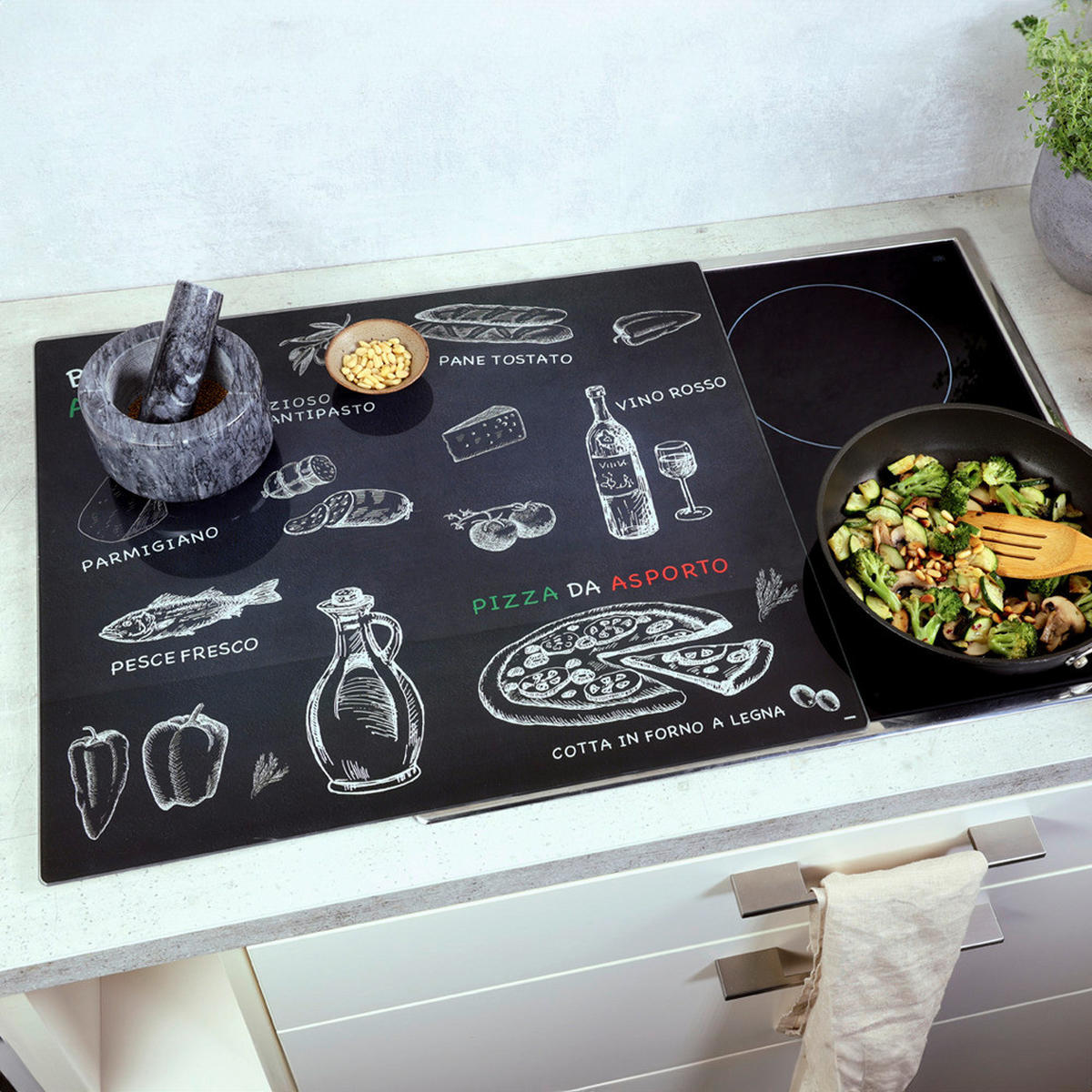 Kesper Glasschneideplatte Multi-Glasschneideplatte Ristorante - (56,00/50,00/1,40cm) - Kesper