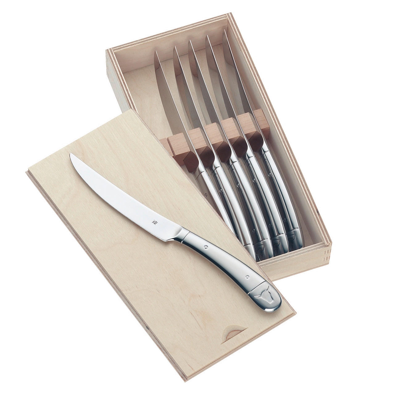 WMF Steakmesser-Set silber Edelstahl 6 tlg. Steakmesserset_6tlg.WMF - silber - WMF
