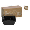 CreaTable Servierset Streat Dip Bowl schwarz Steinzeug Streat Dip Bowl - schwarz - CreaTable